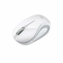 Logitech Mini Wireless Mouse M187 - White ( AC0420020)